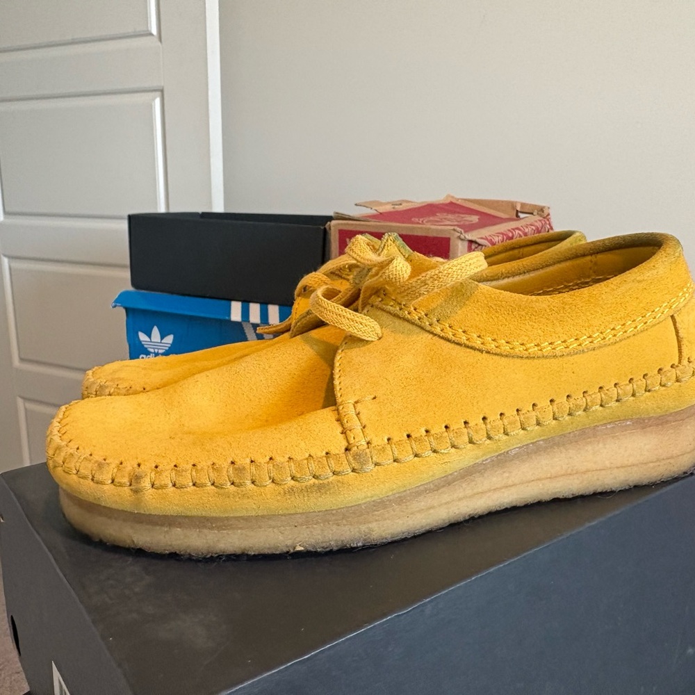 Clarks Yellow Suede Wallabee Moccasin Shoes